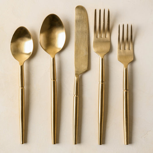 Antique Gold Flatware (Set of 5)