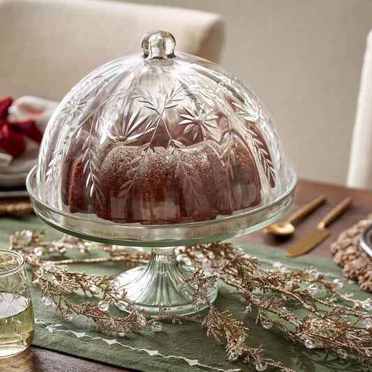 Vivian Cut Glass Cake Stand
