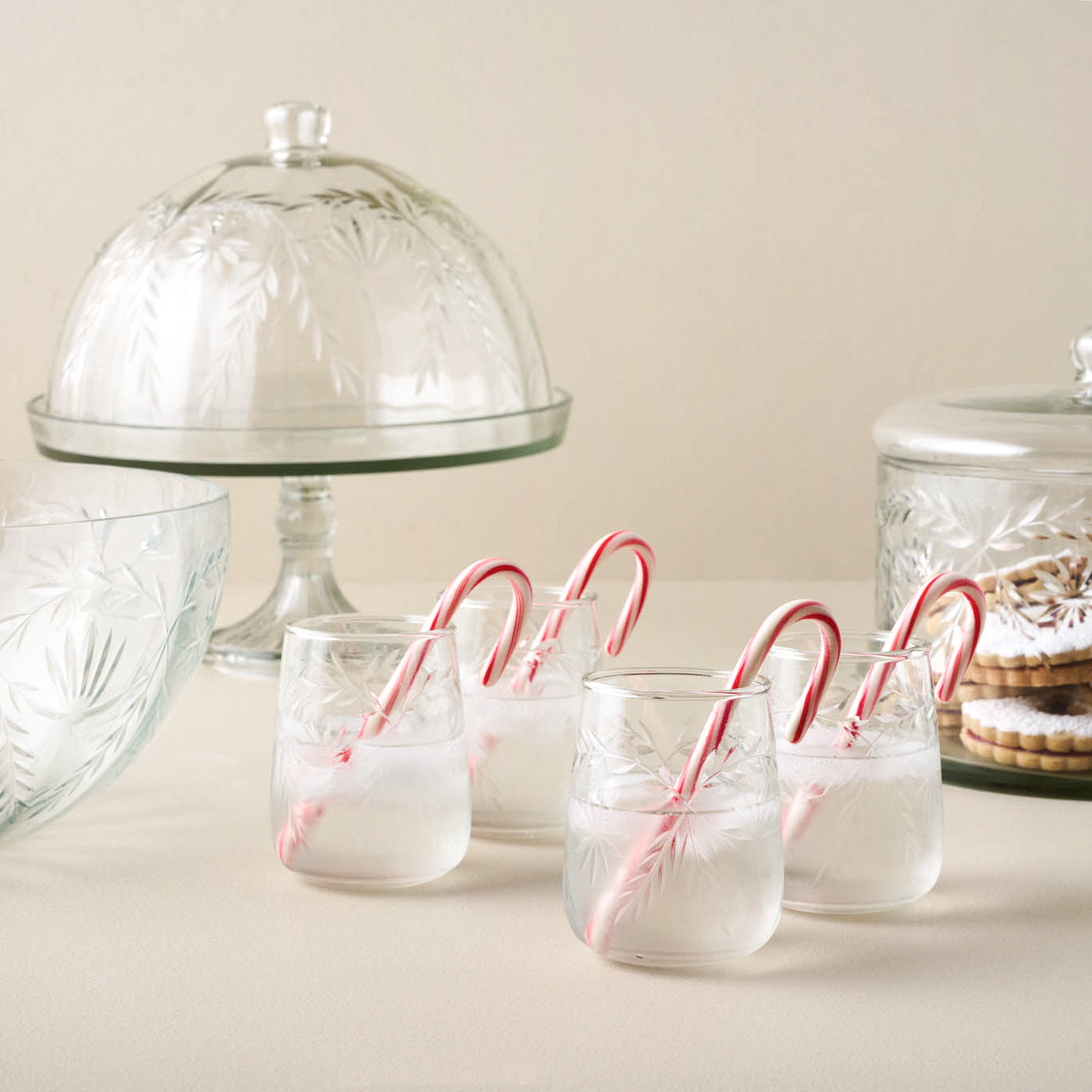 Vivian Cut Glass Cake Stand