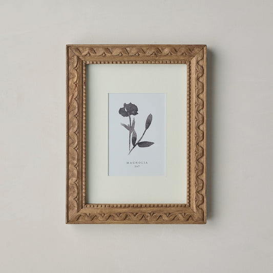 Willa Antiqued Wood Wall Frame with Matte