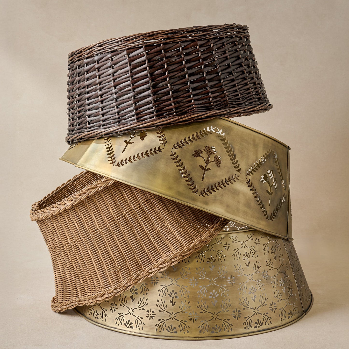 Antique Brass Finish Tree Collar