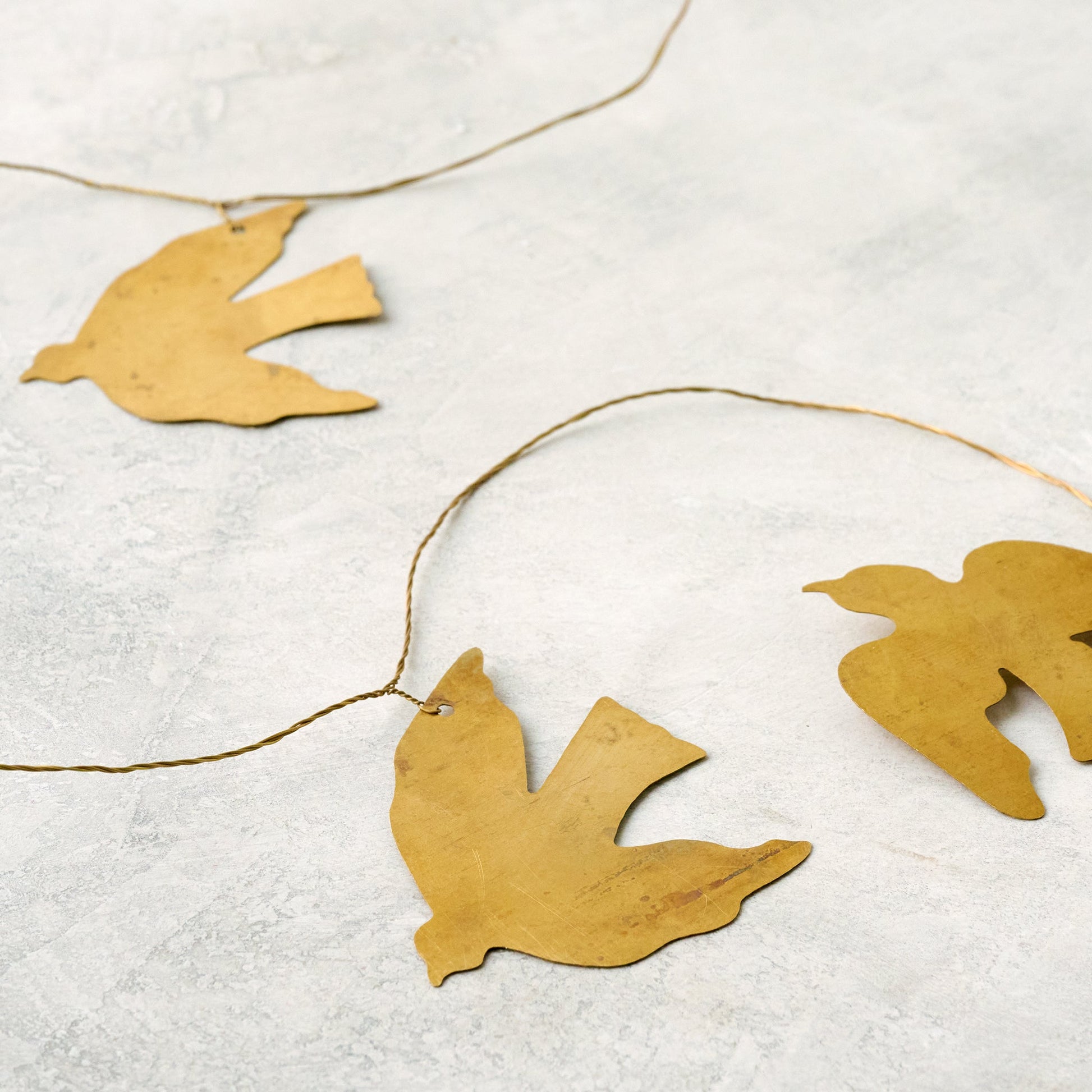Brass Dove Garland