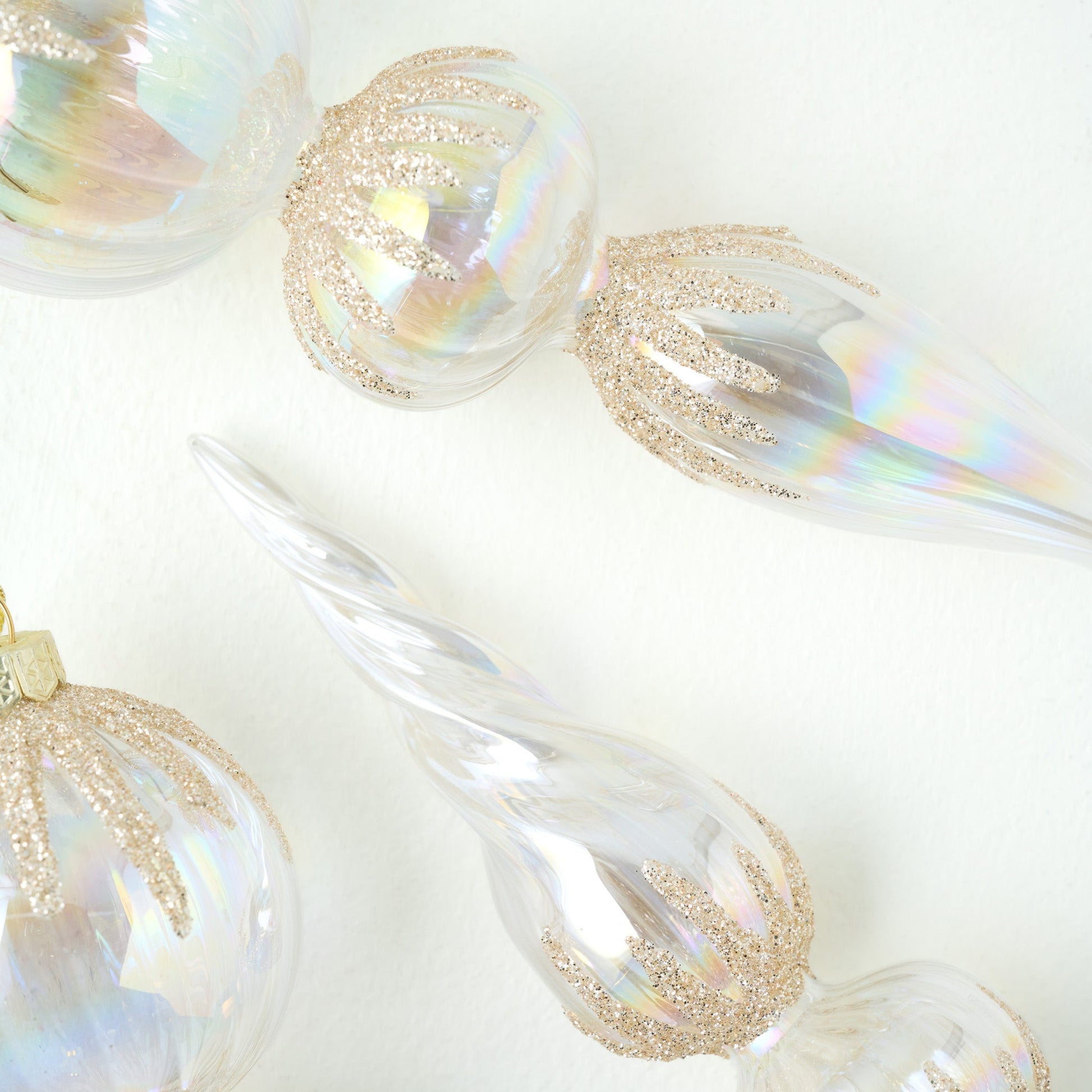 Winter Splendor Finial Ornament, Set of 4