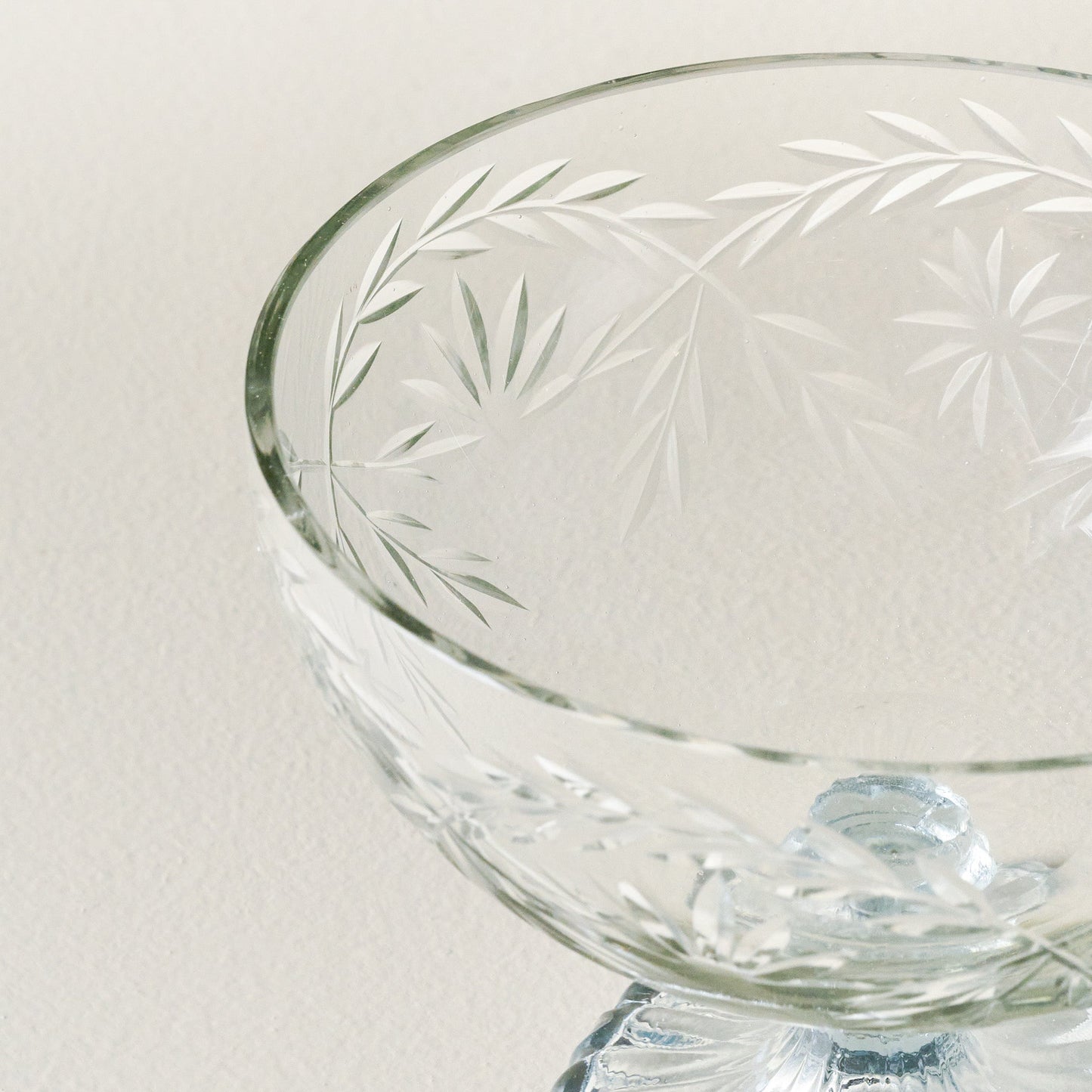 Vivian Cut Glass Pedestal Bowl