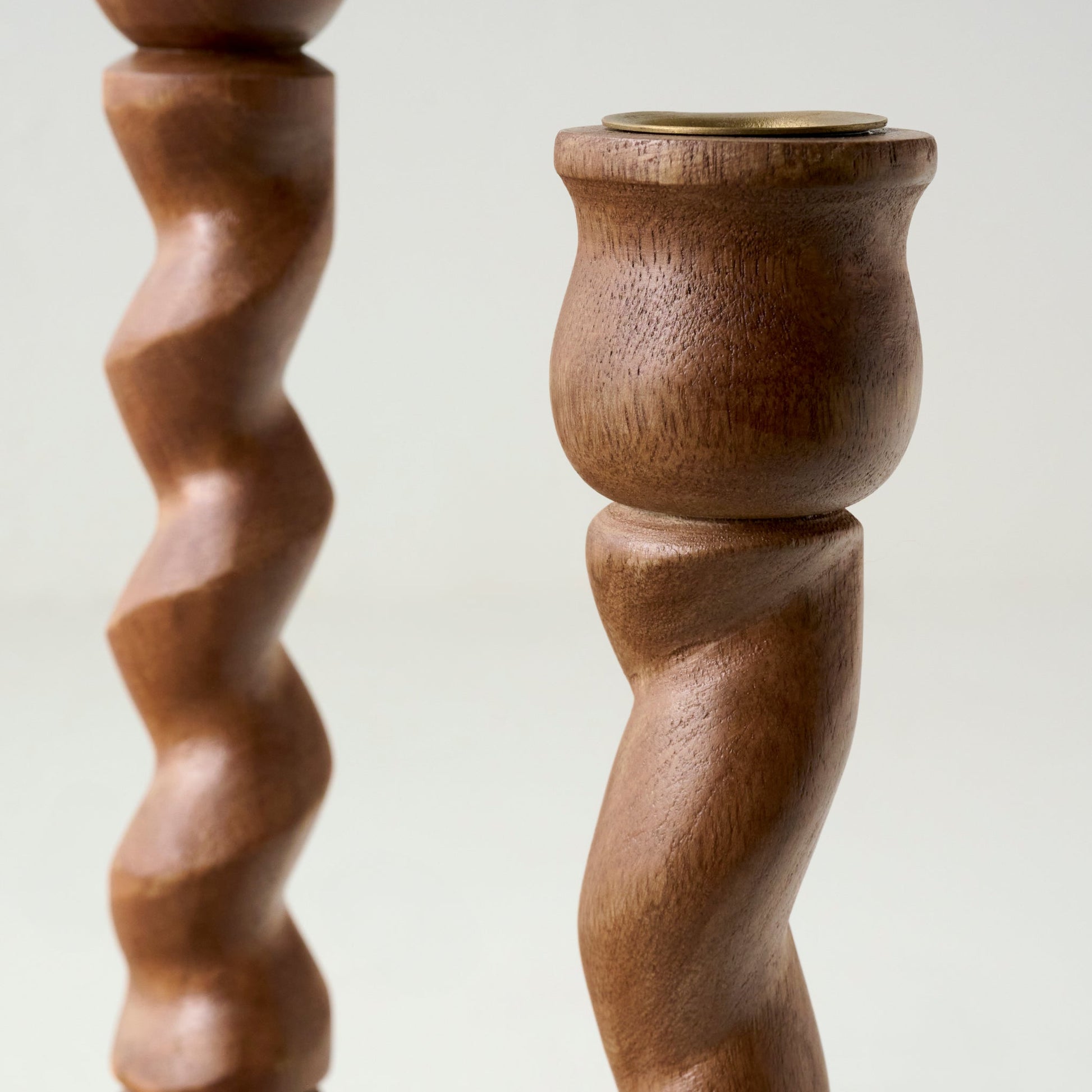 Wooden Barley Twist Taper Holder