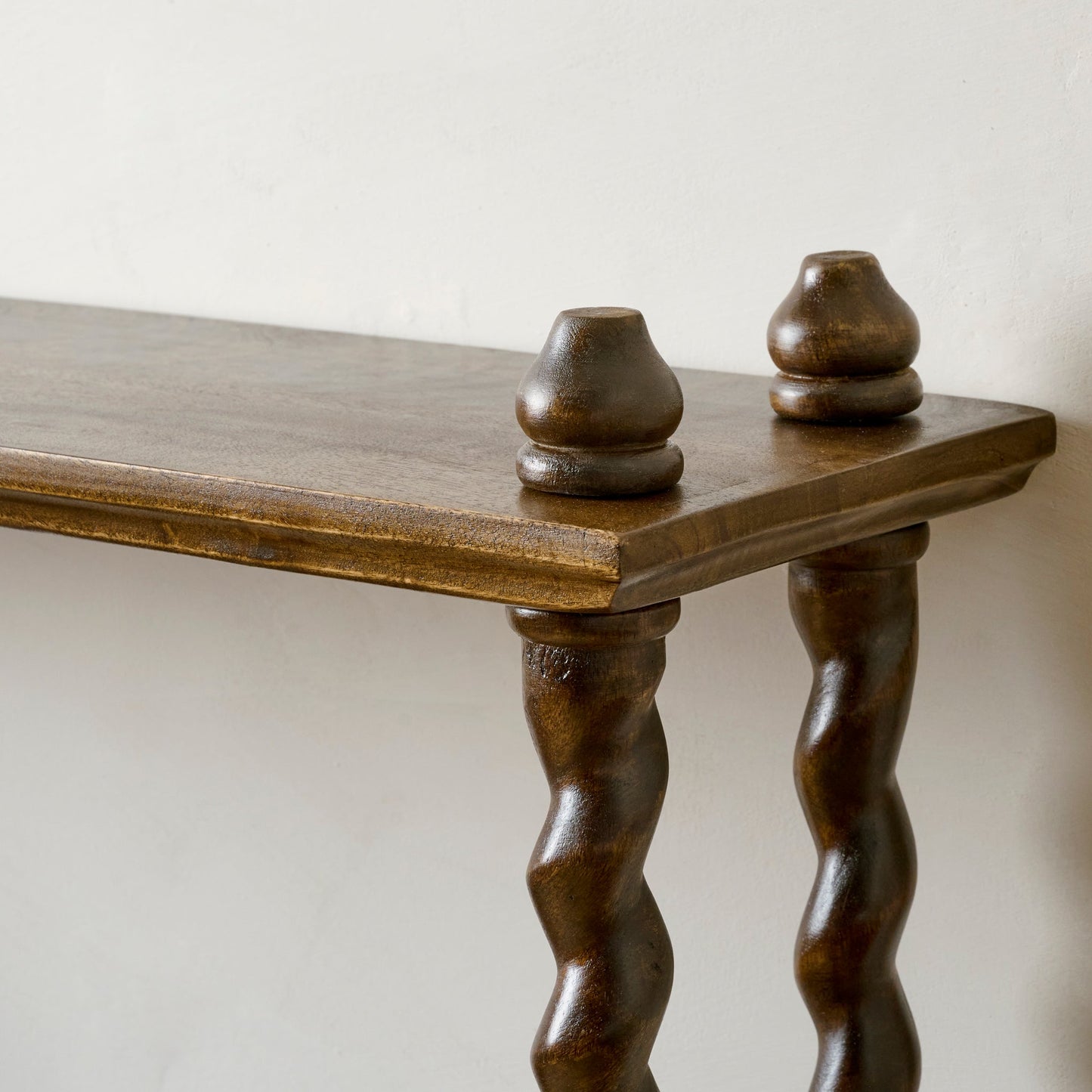 Barley Twist Wooden Shelf