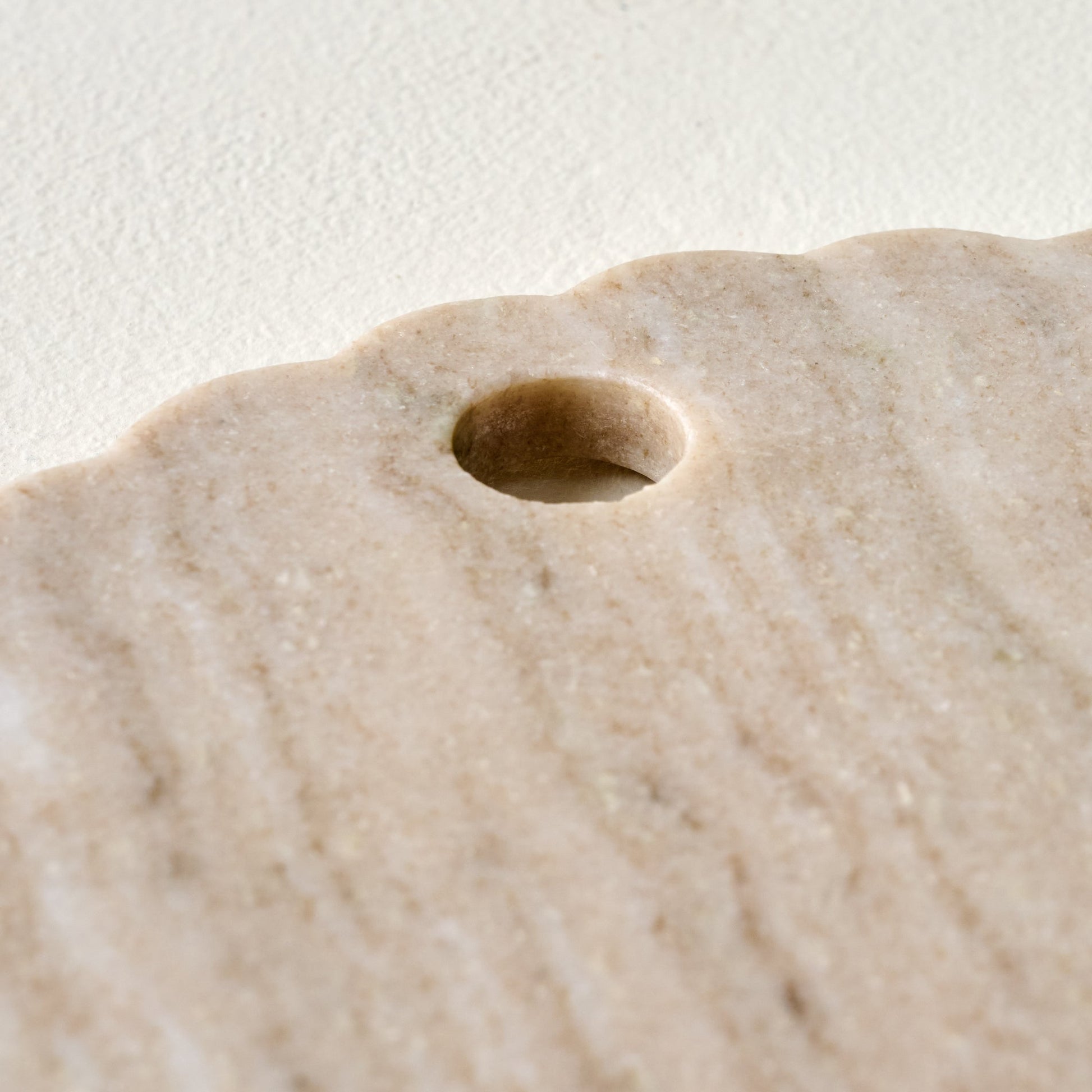 Warm Marble Scalloped Serving Board