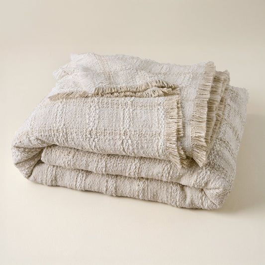 Woven Grid Coverlet
