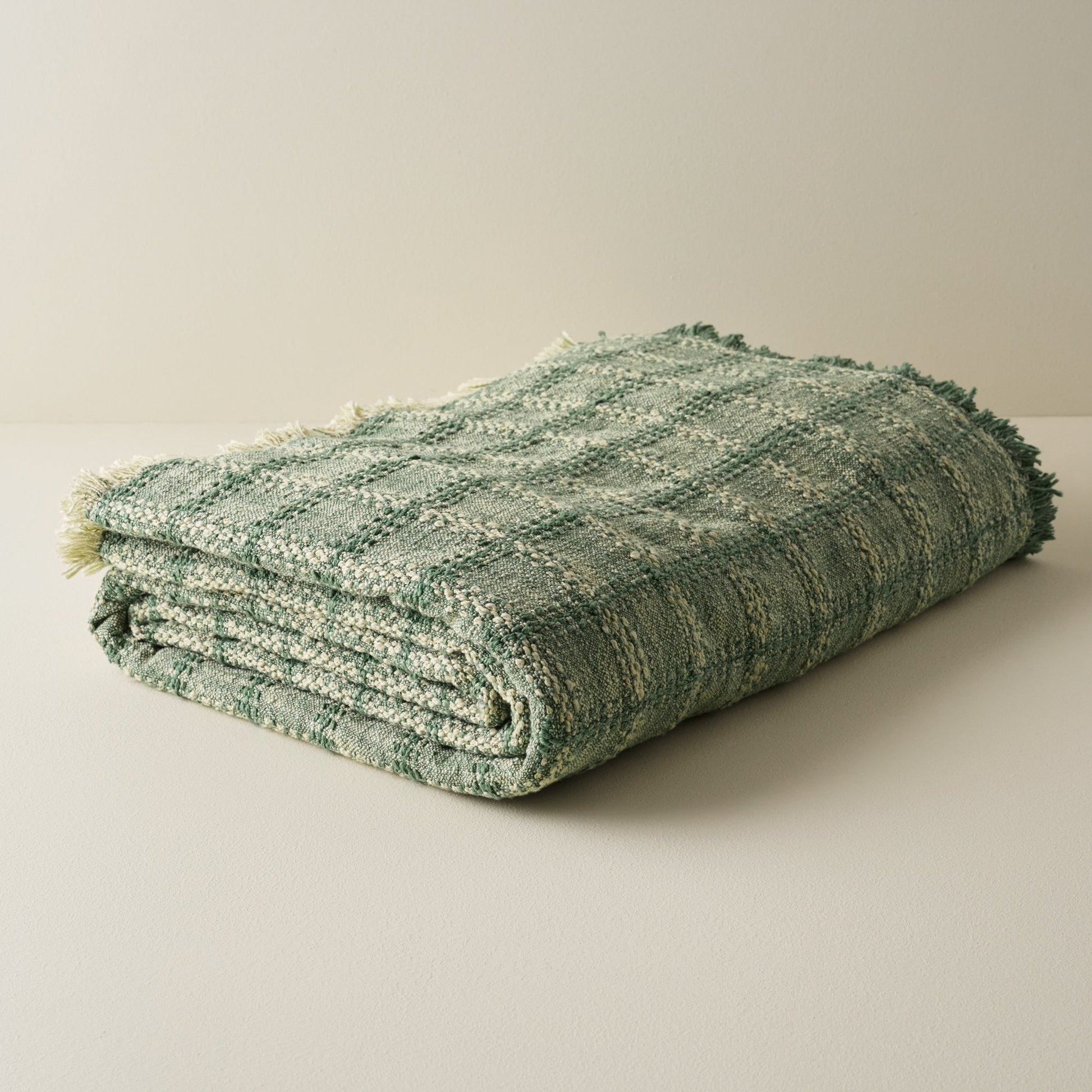 Woven Grid Coverlet