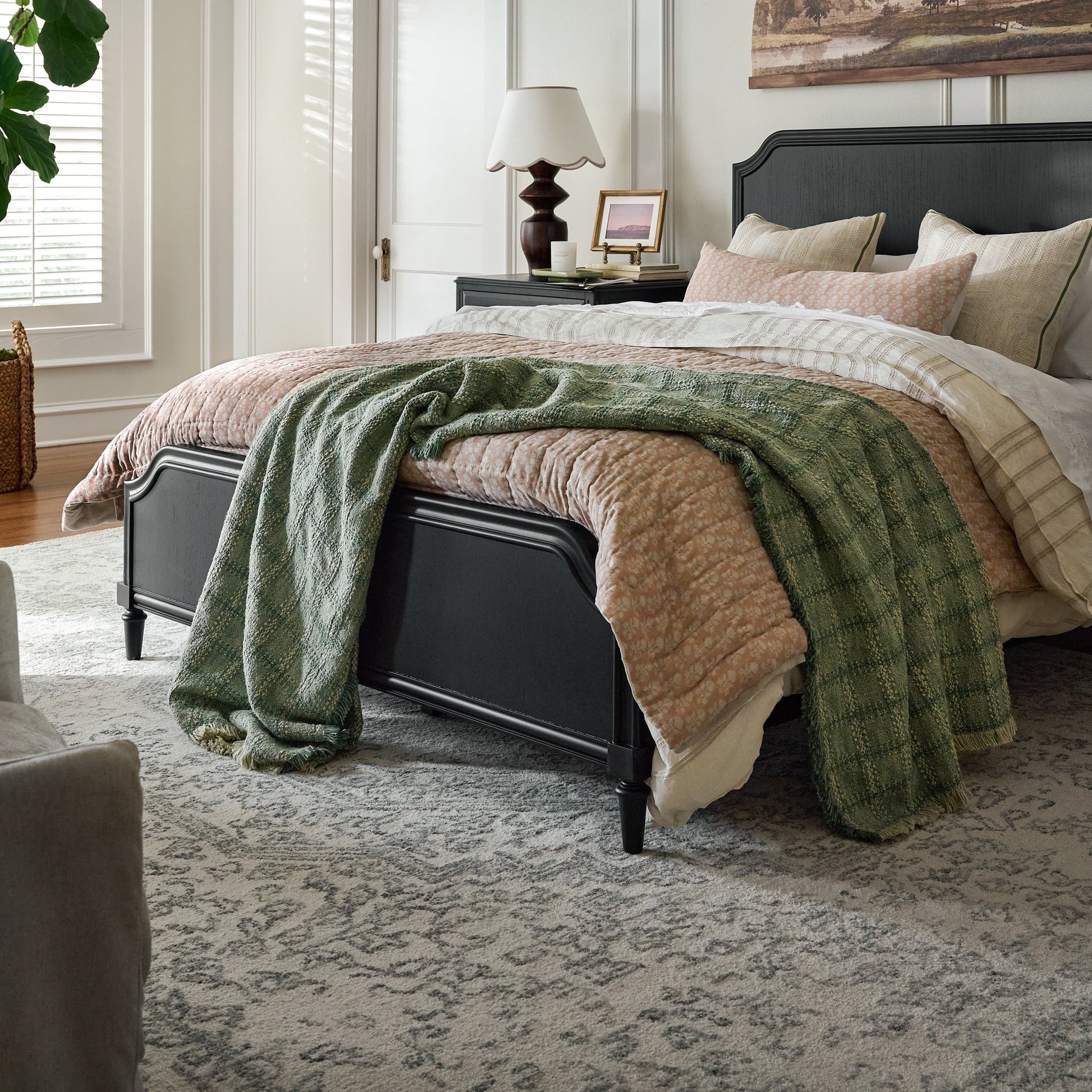 Woven Grid Coverlet