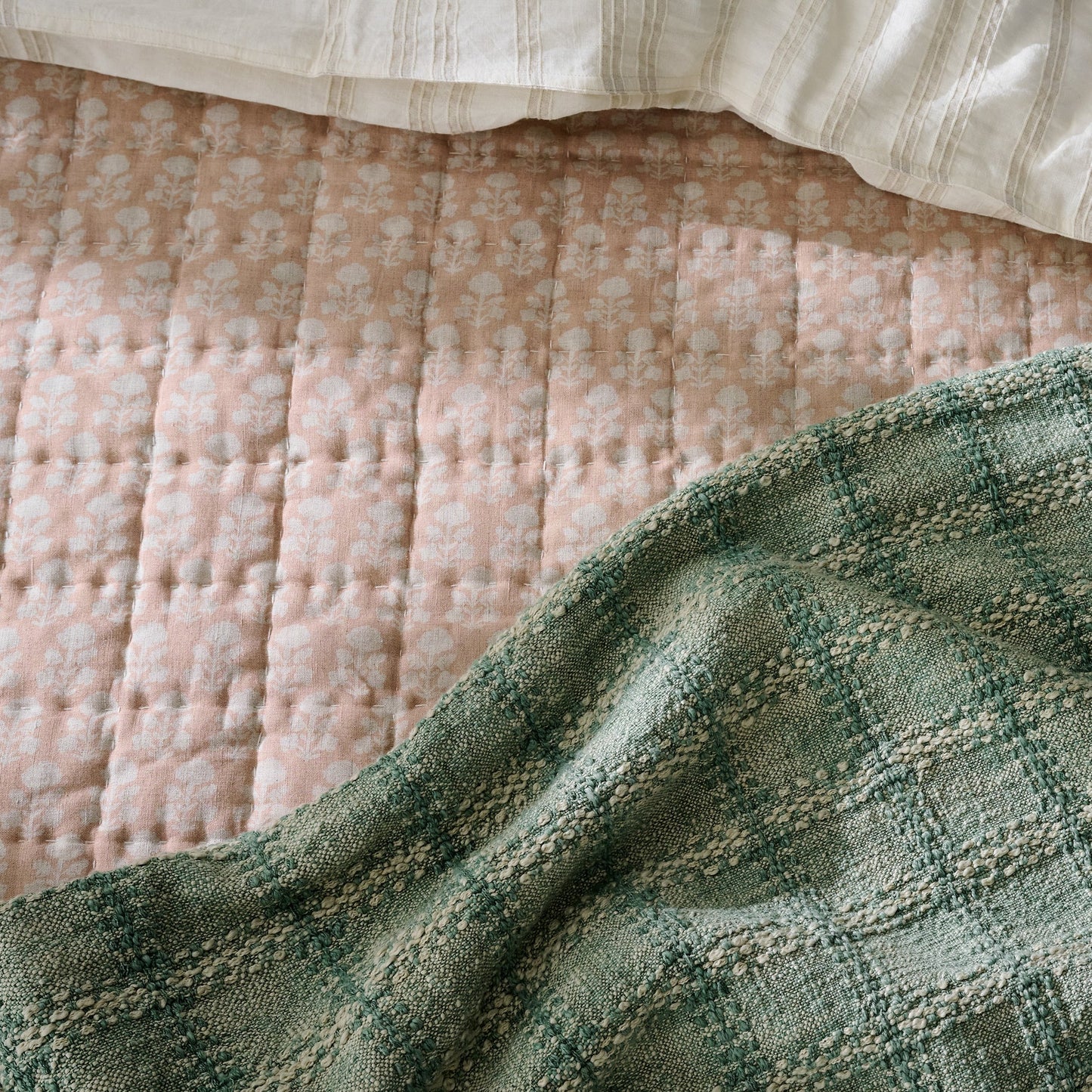 Woven Grid Coverlet
