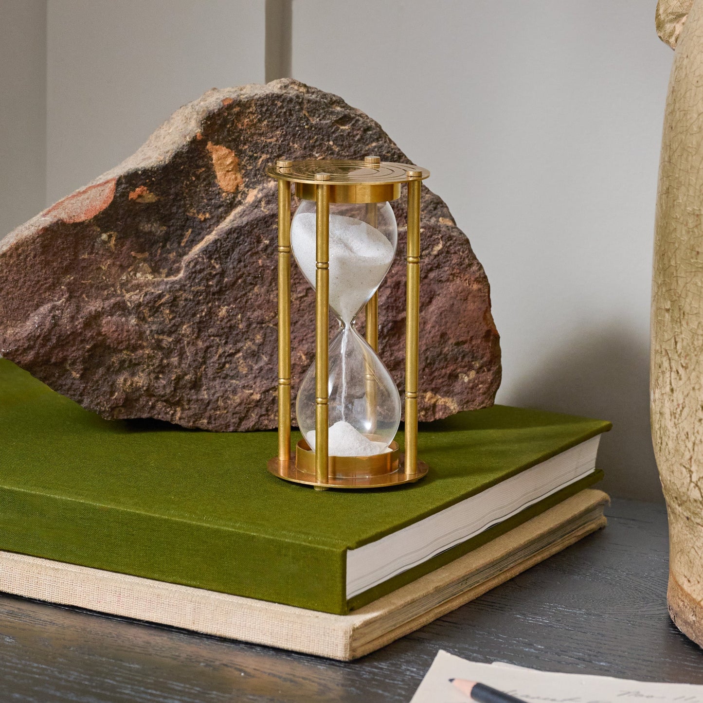 Brandy Brass Hour Glass