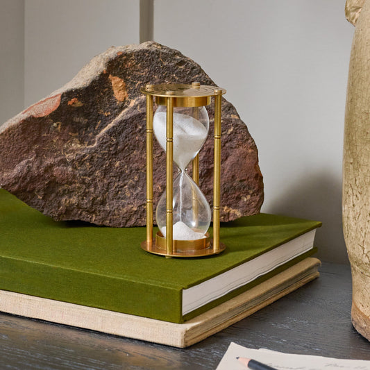 Brandy Brass Hour Glass
