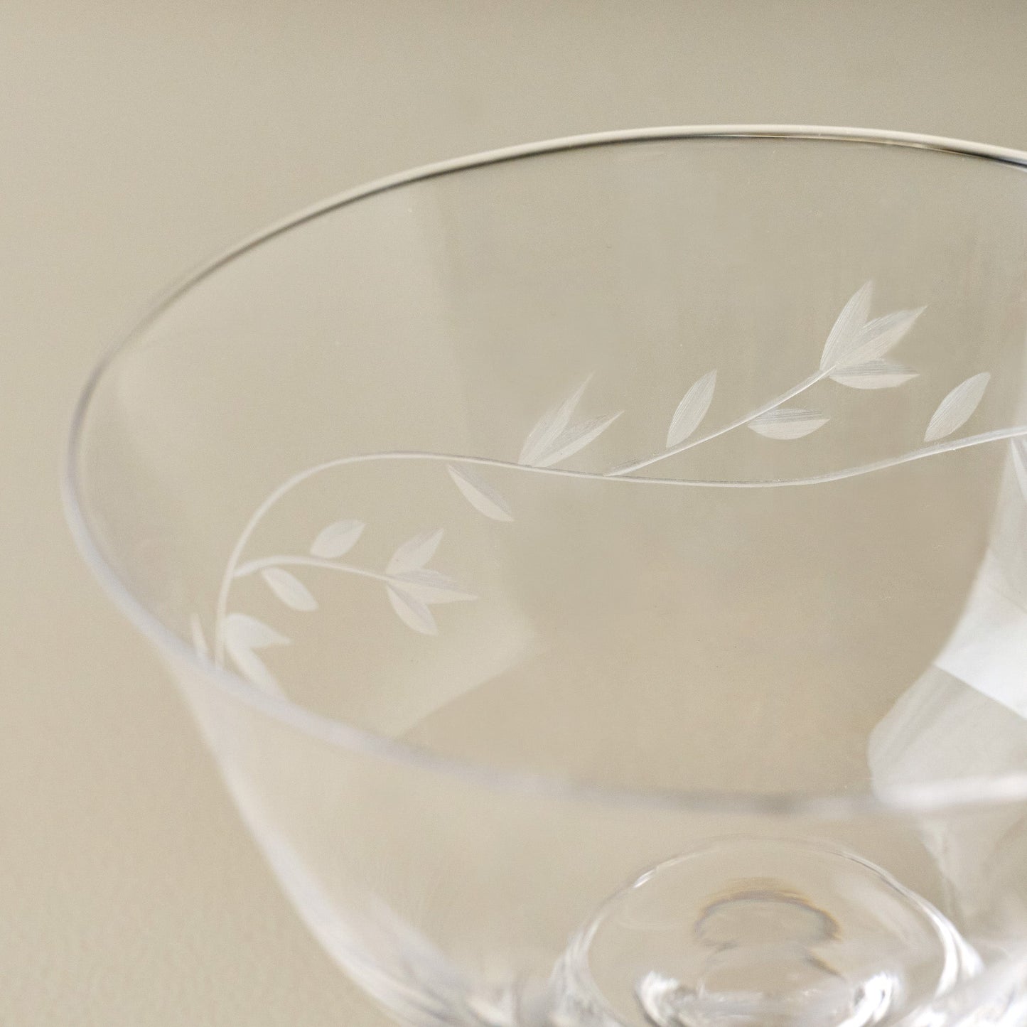 Vintage-Inspired Etched Glass Coupe