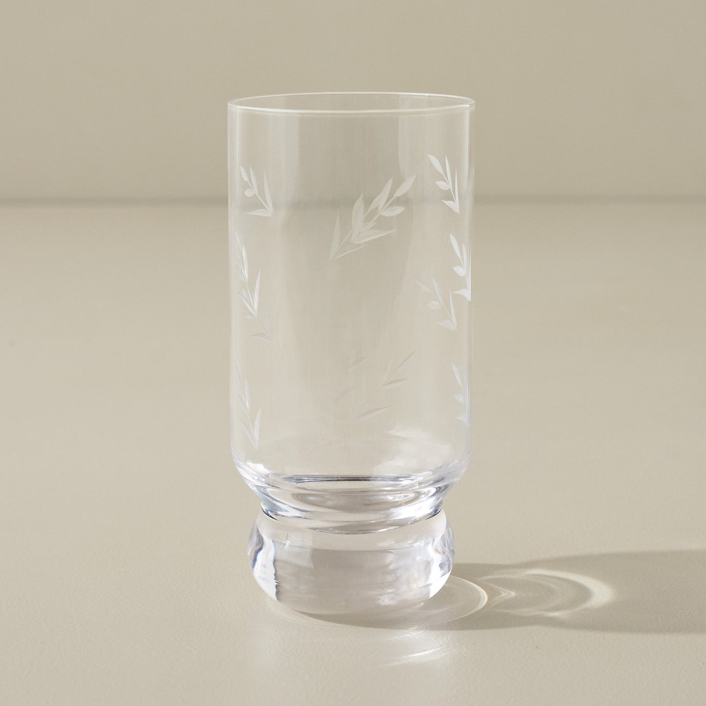 Vintage-Inspired Etched Glass Drinkware Bundle