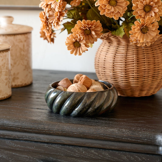 Twisted Marble Trinket Bowl