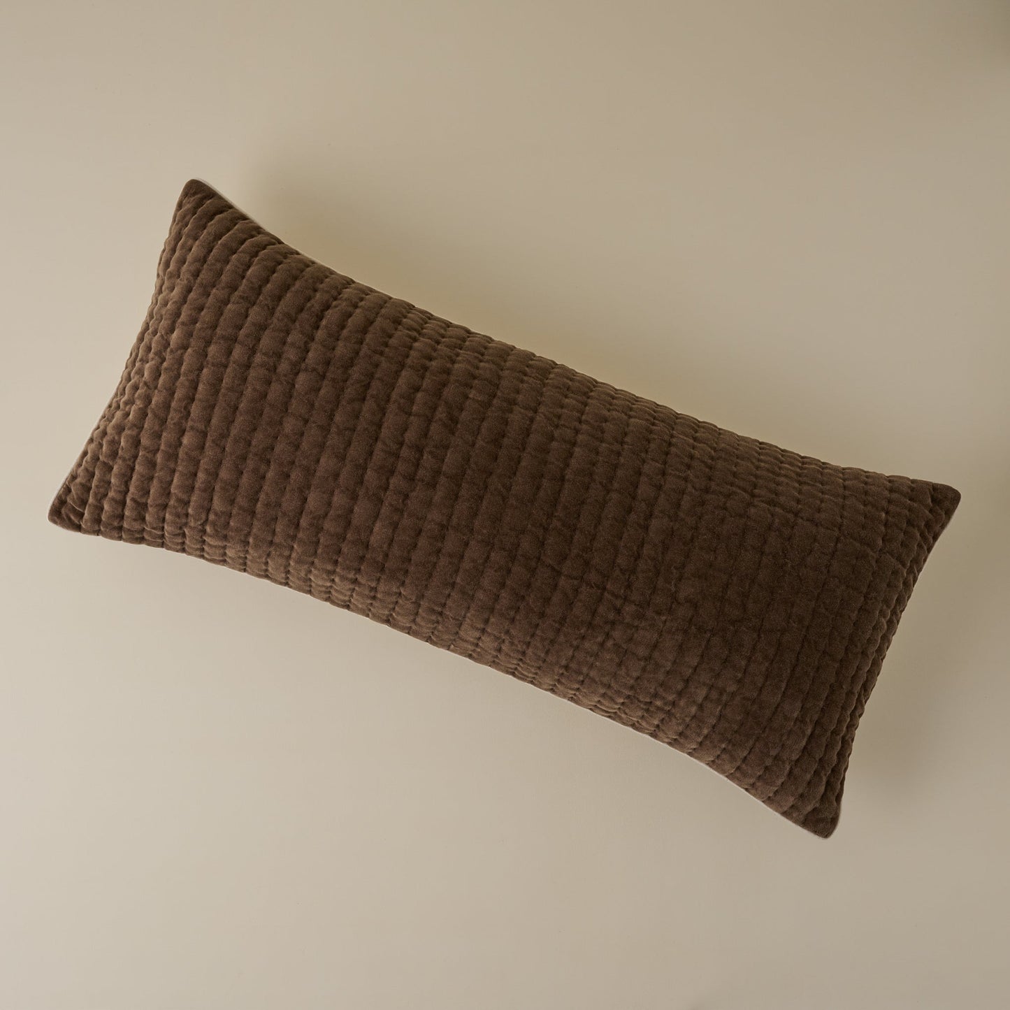Audrey Velvet Lumbar Pillow- Cedar