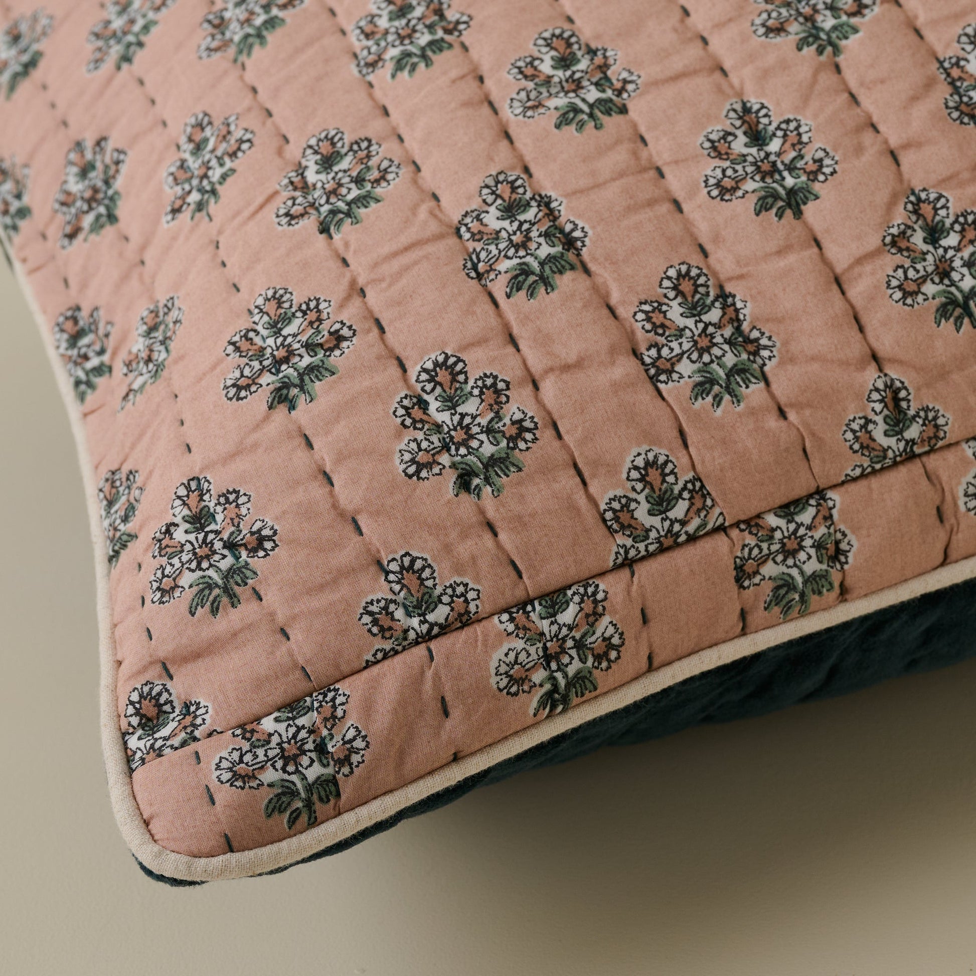 Audrey Velvet Lumbar Pillow- Magical Forest