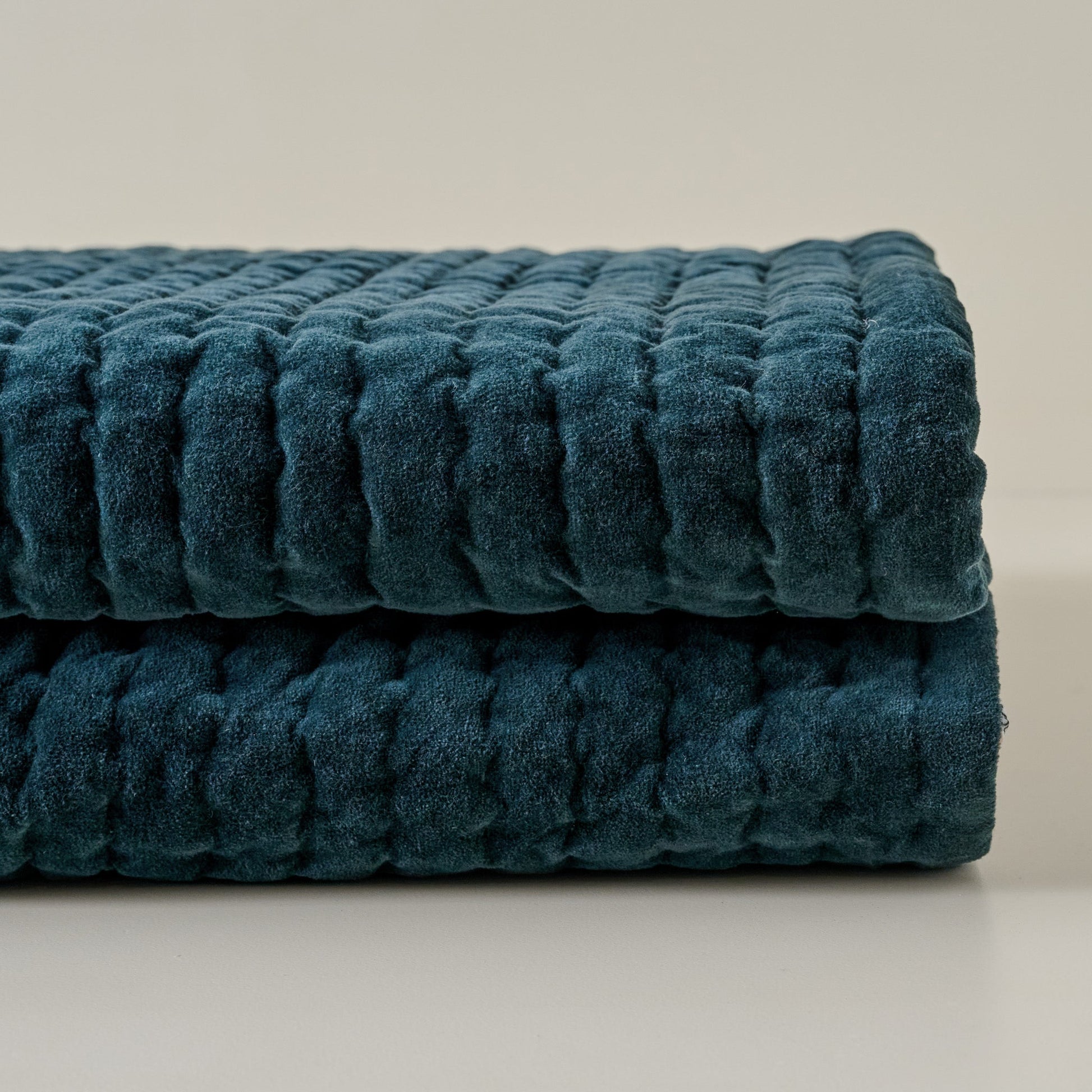 Audrey Velvet Block Print Quilt - Magical Forest