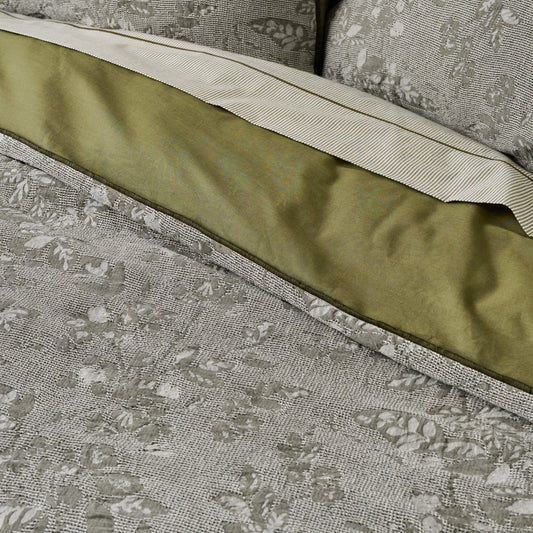 Willow Floral Jacquard Duvet Cover