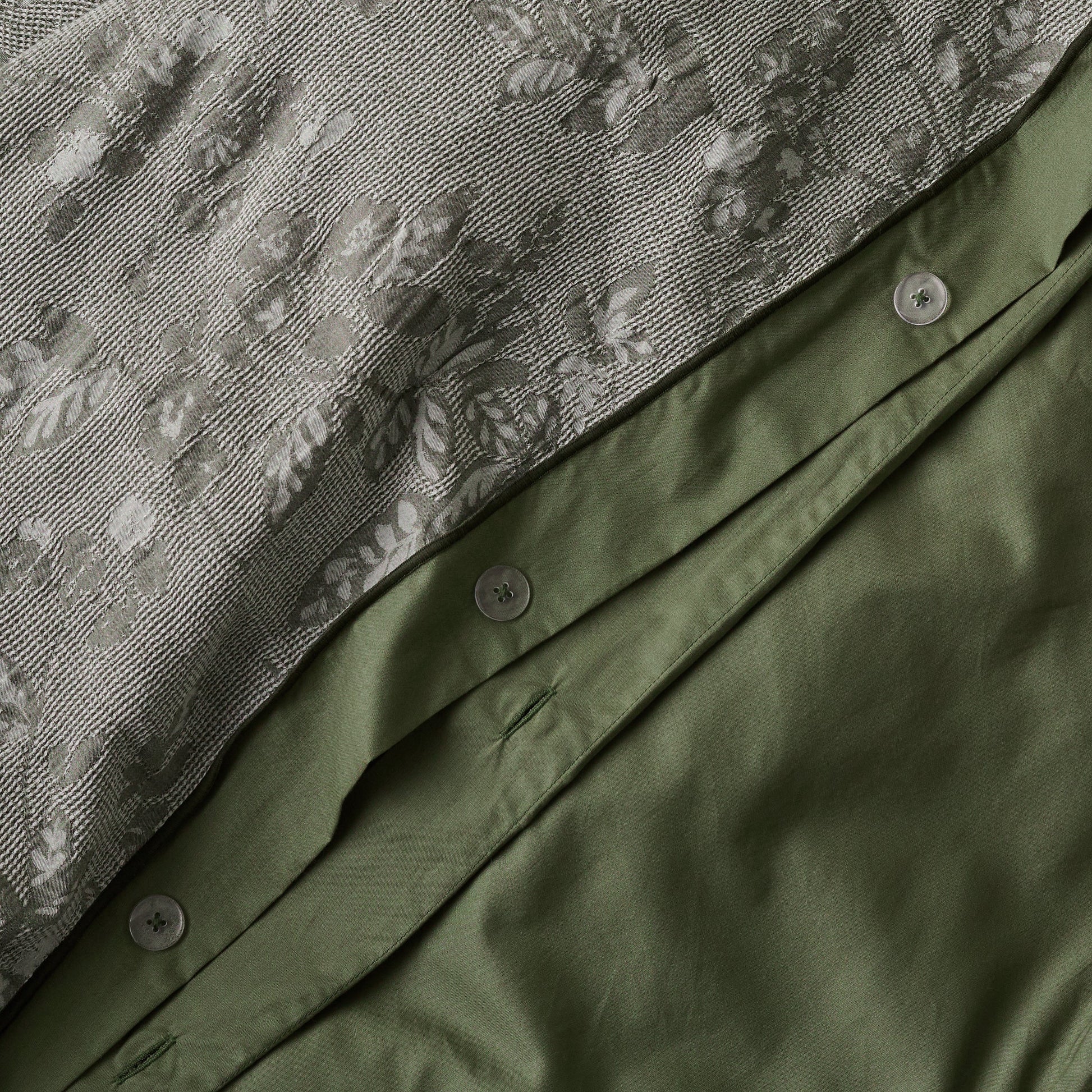 Willow Floral Jacquard Duvet + Sham Set (Queen)