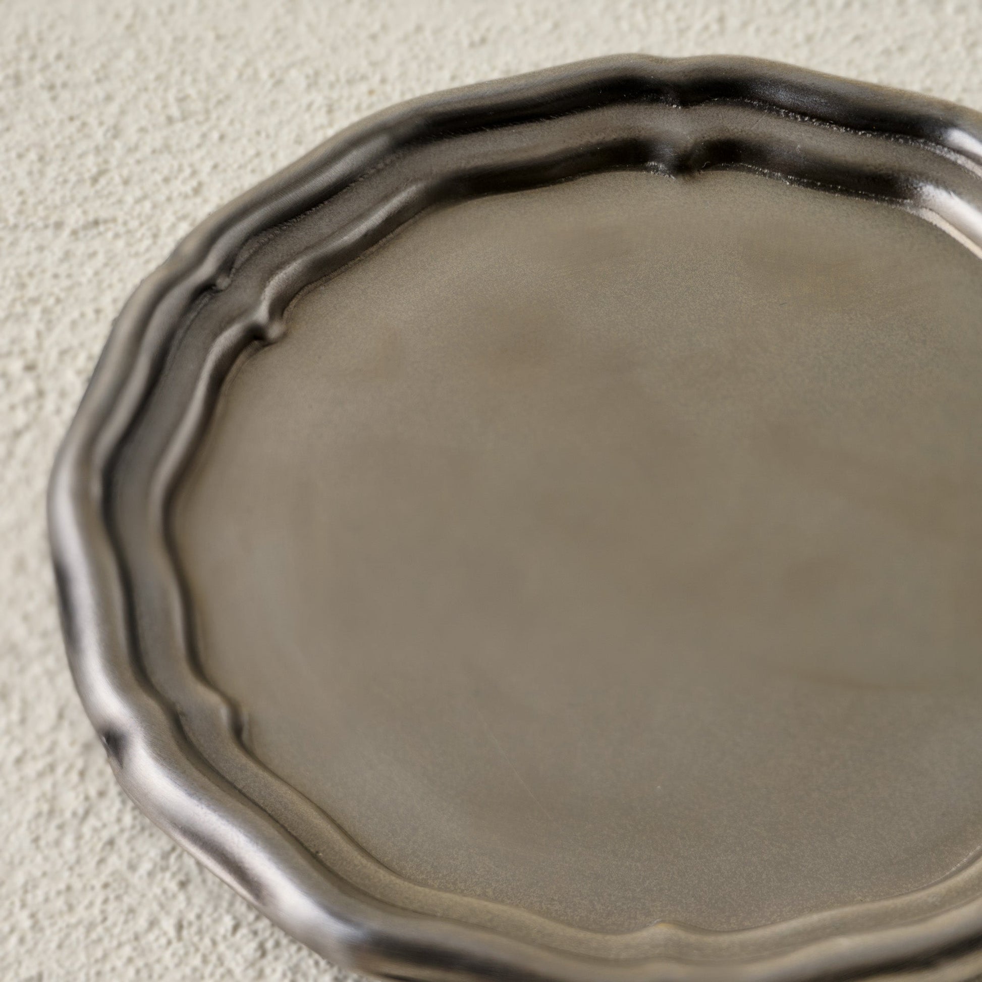 Vintage-Inspired Pewter Coaster Set