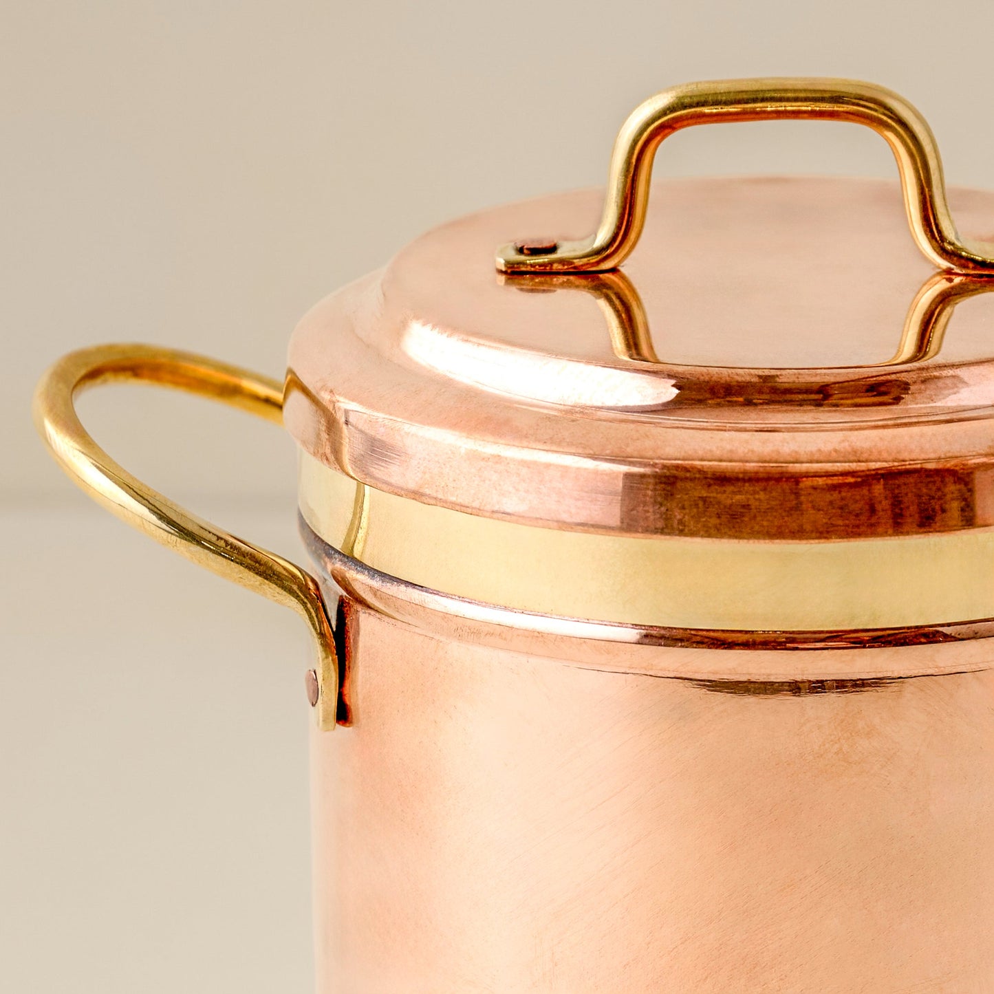 Vintage Inspired Copper + Brass Canister