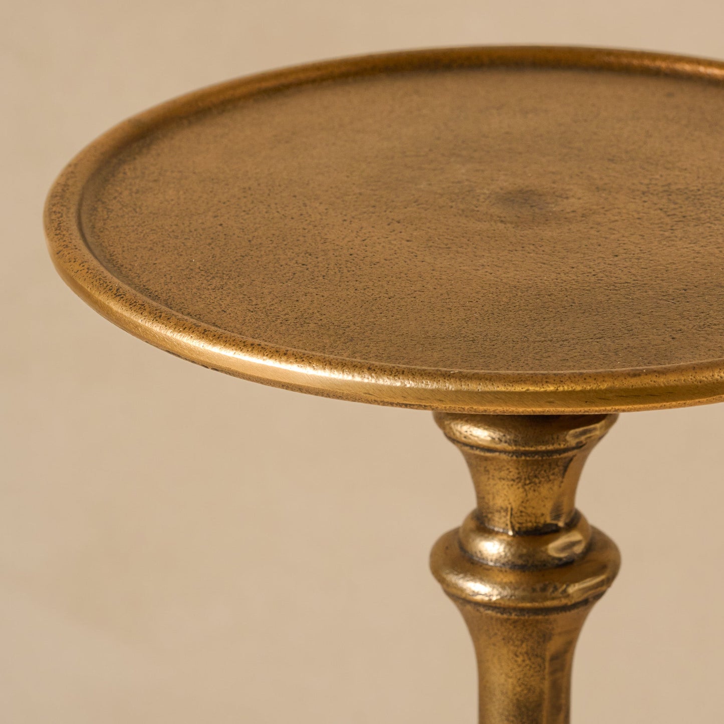 Antiqued Brass Cocktail Table