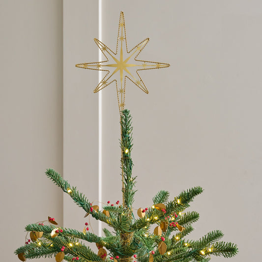 Twisted Brass Star Tree Topper