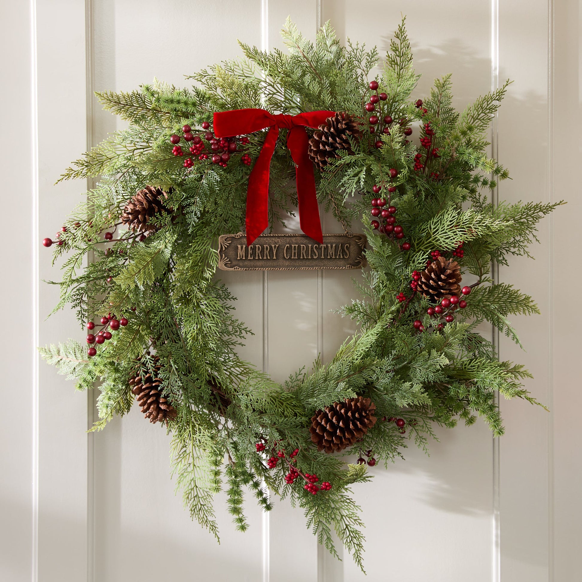 Antique-Inspired Hanging Merry Christmas Sign