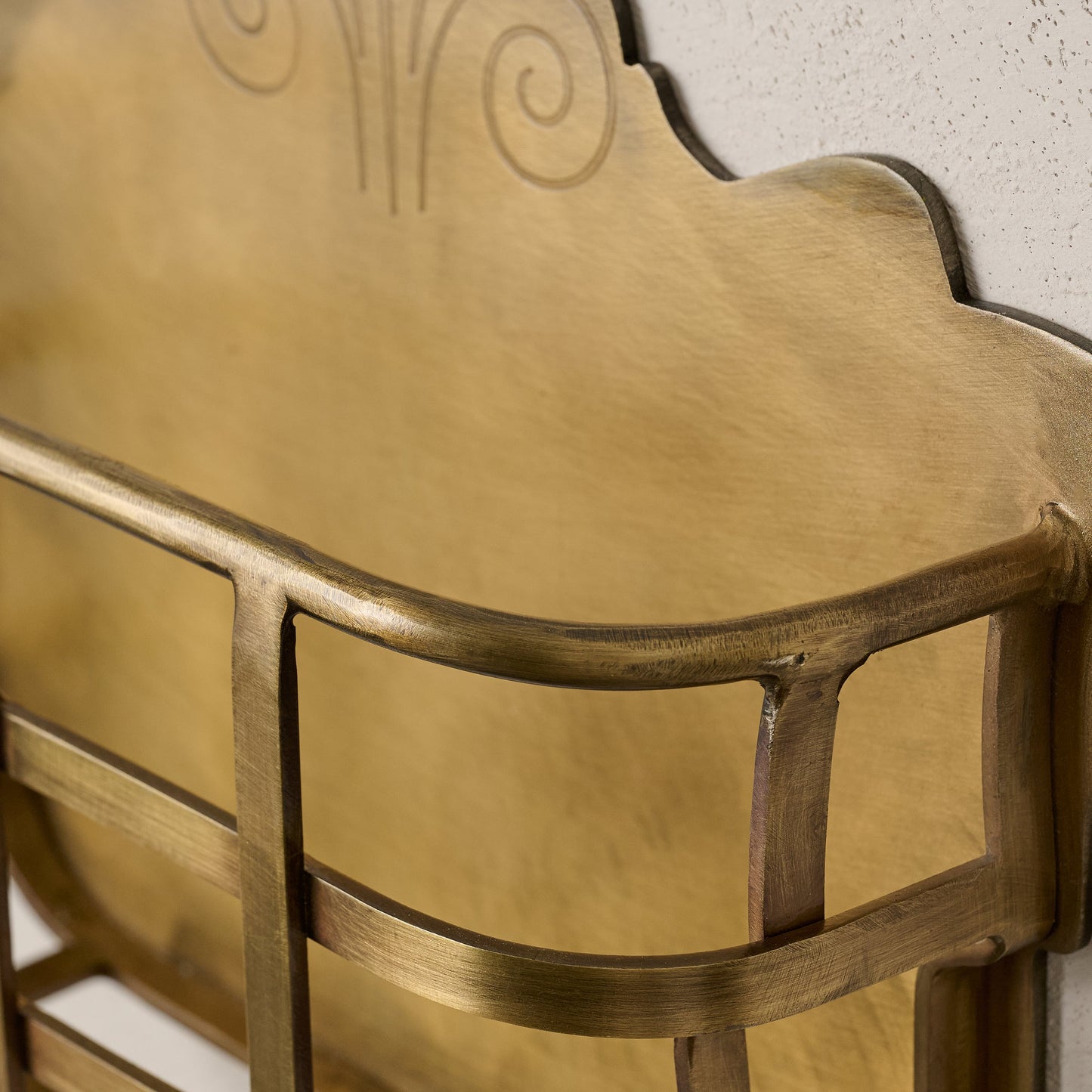 Antiqued Brass Mail Holder