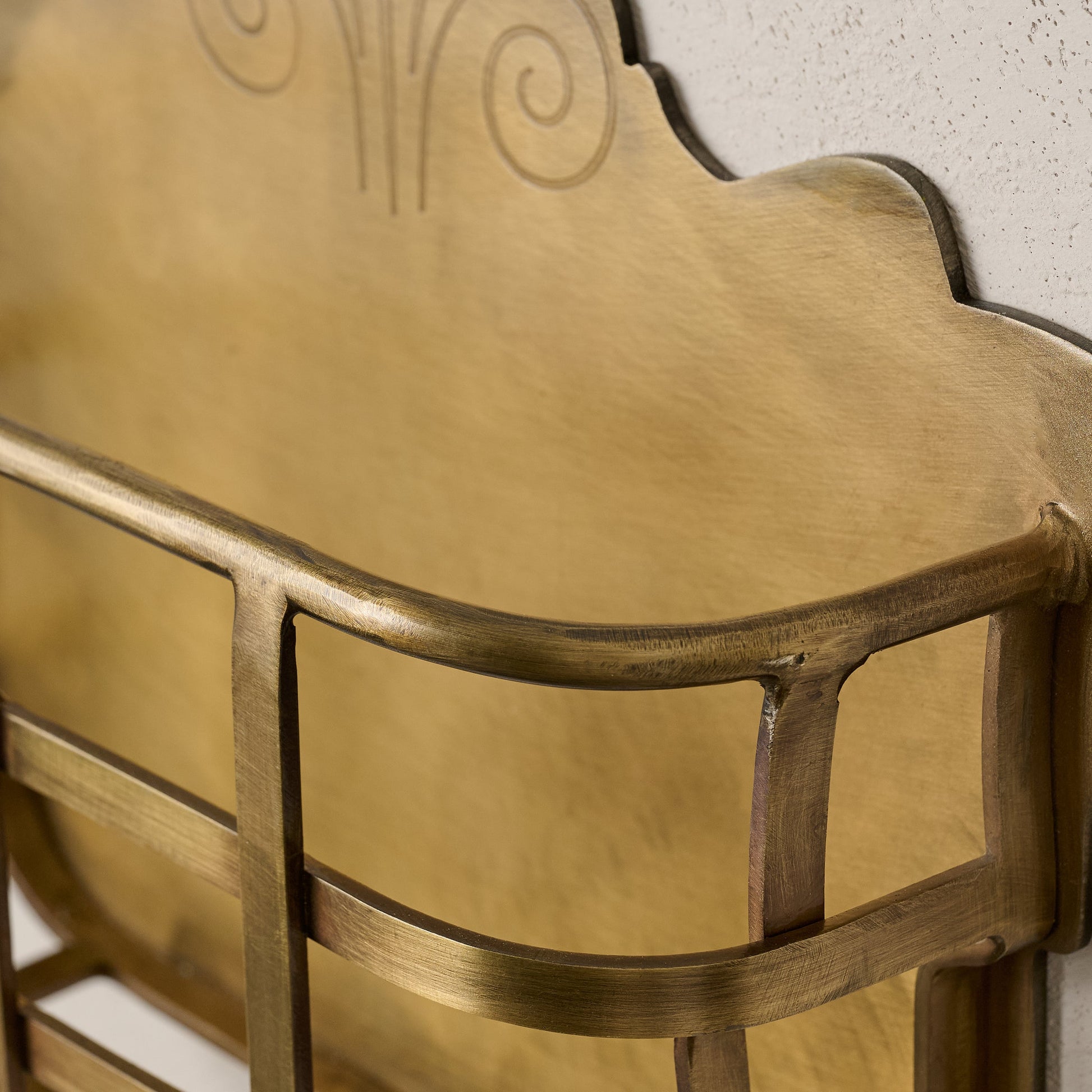 Antiqued Brass Mail Holder