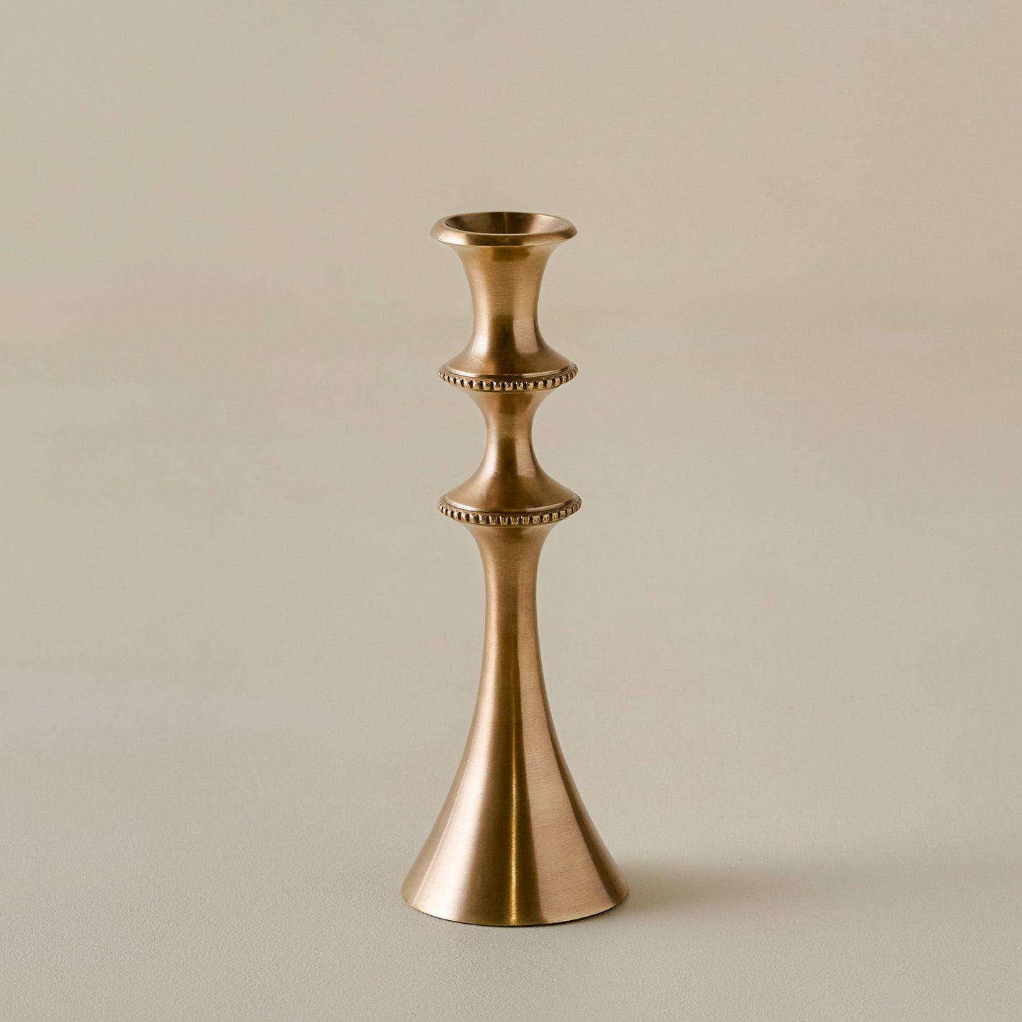 Adler Antiqued Brass Etched Taper Holder