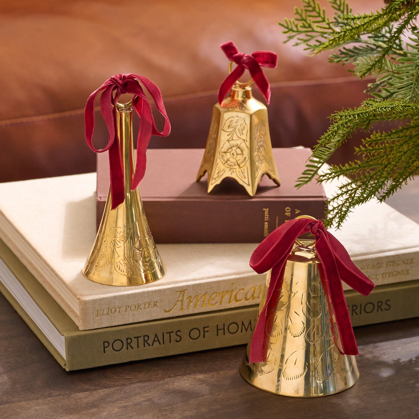 Ava Etched Brass Bell