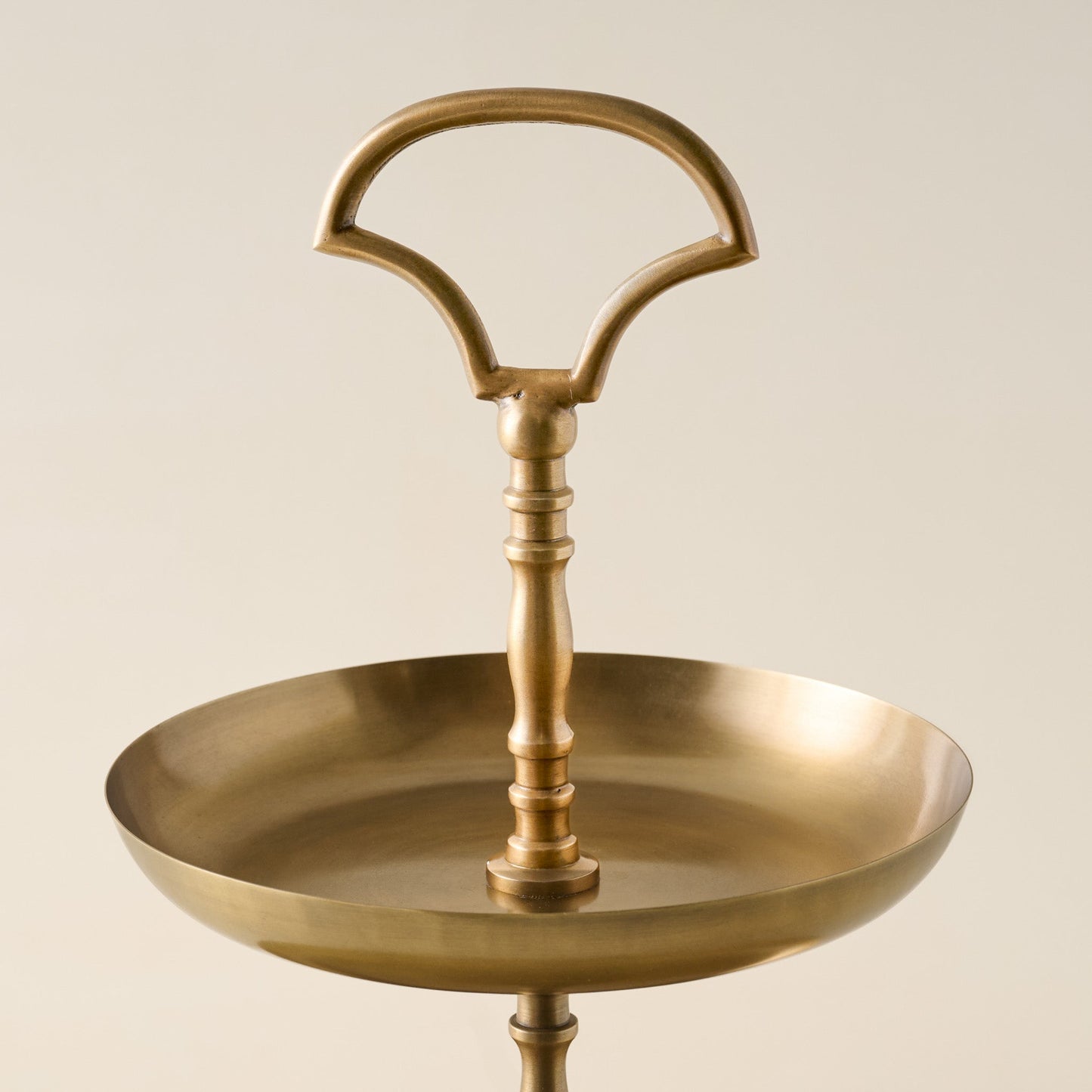 Antique Brass Tiered Serving Stand