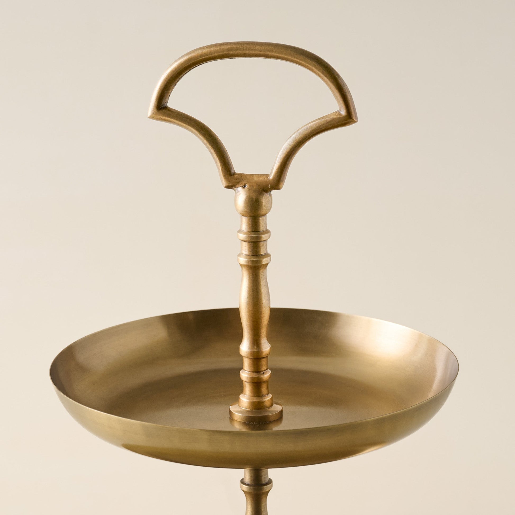 Antique Brass Tiered Serving Stand