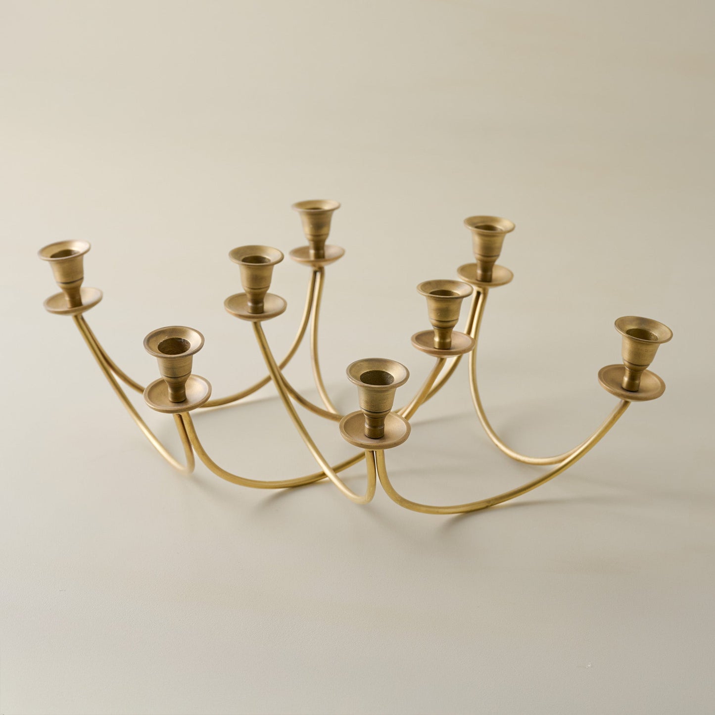 Antique Brass Stacking Candelabra