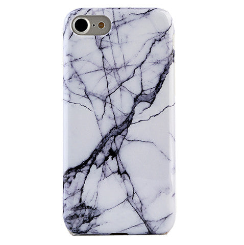 White & Gray Marble iPhone Case