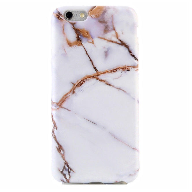 White & Gold Marble iPhone Case