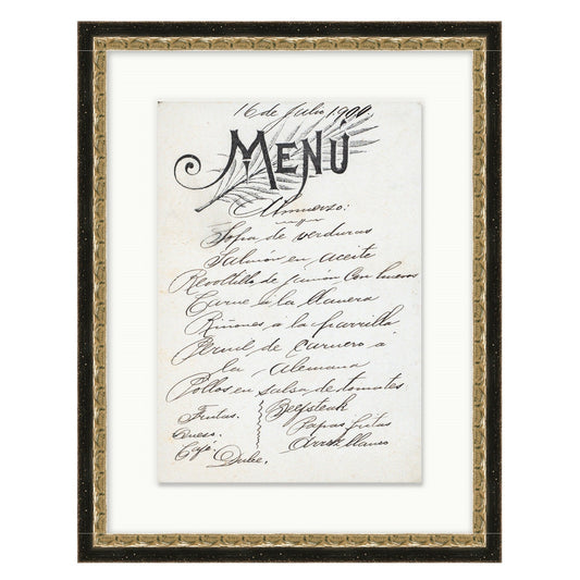 Vintage Menu II