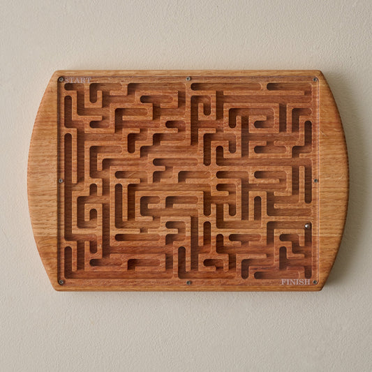 Wooden Marble Maze Game