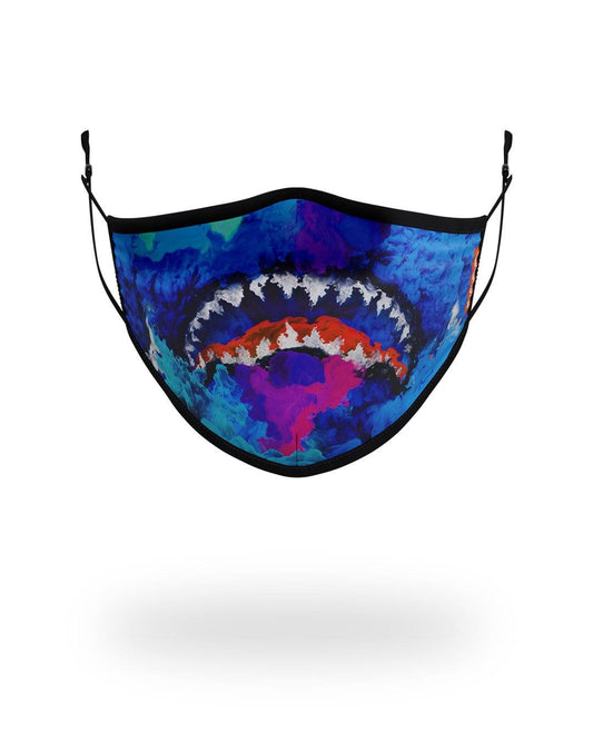 ADULT COLOR DRIP FORM FITTING FACE MASK