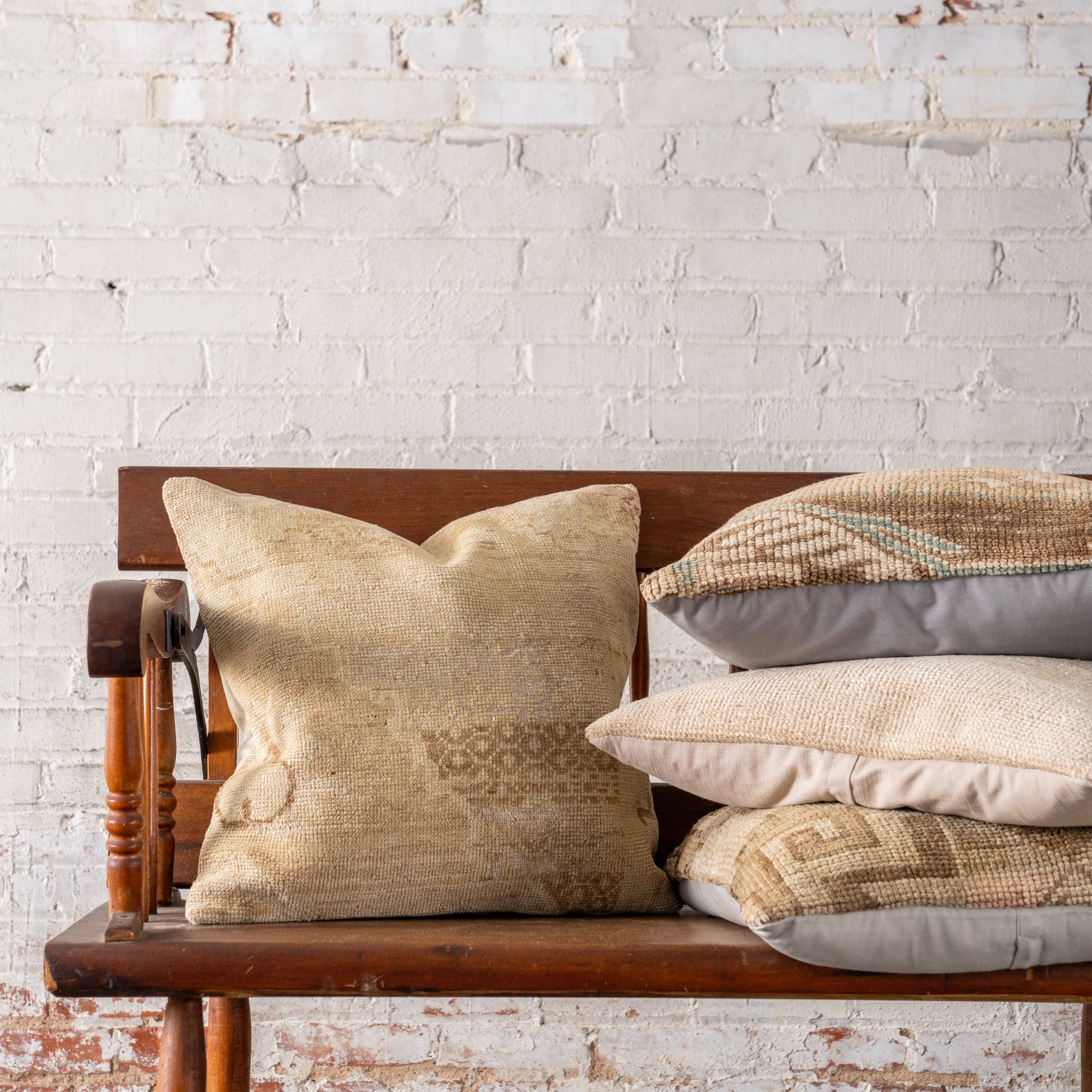 Vintage OAK Hand-Knotted Pillow