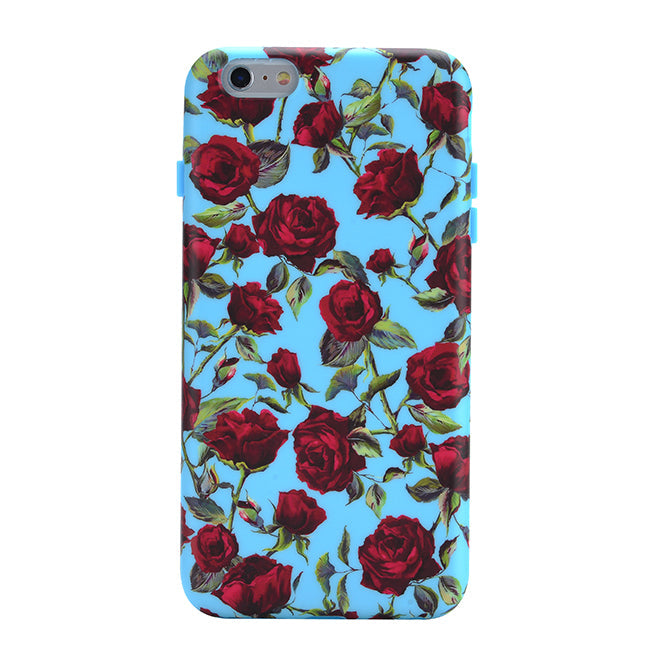 Blue Roses Floral iPhone Case
