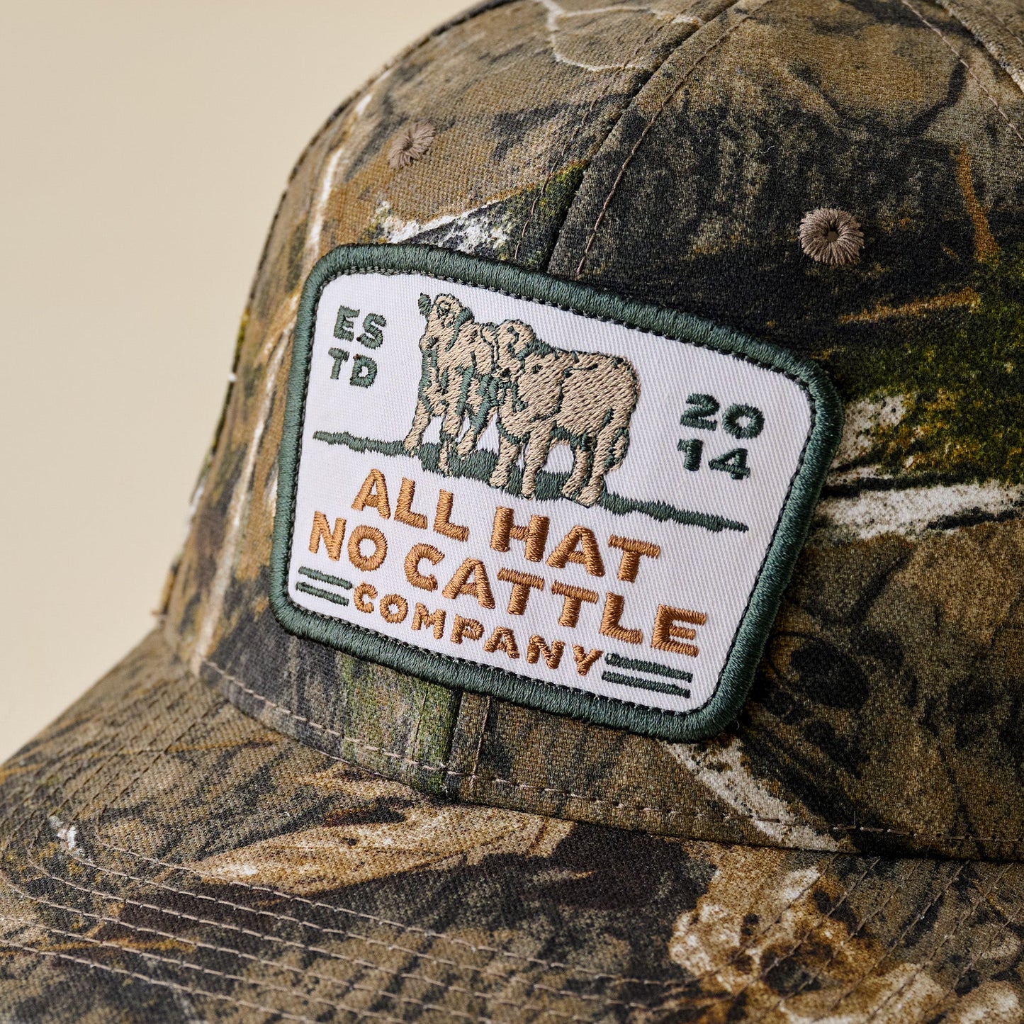 All Hat No Cattle Mossy Oak Camo Hat