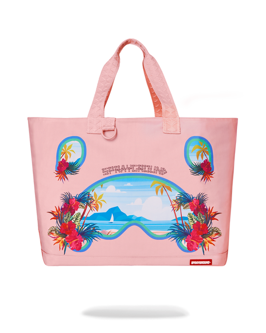 BORA BORA SHARK ISLAND VILLA BEACH TOTE