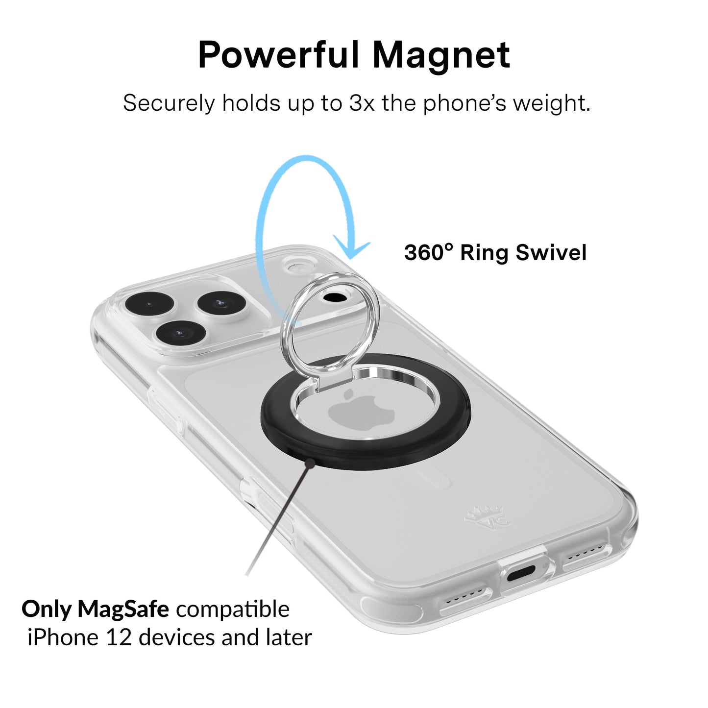 Black MagSafe Grip Ring