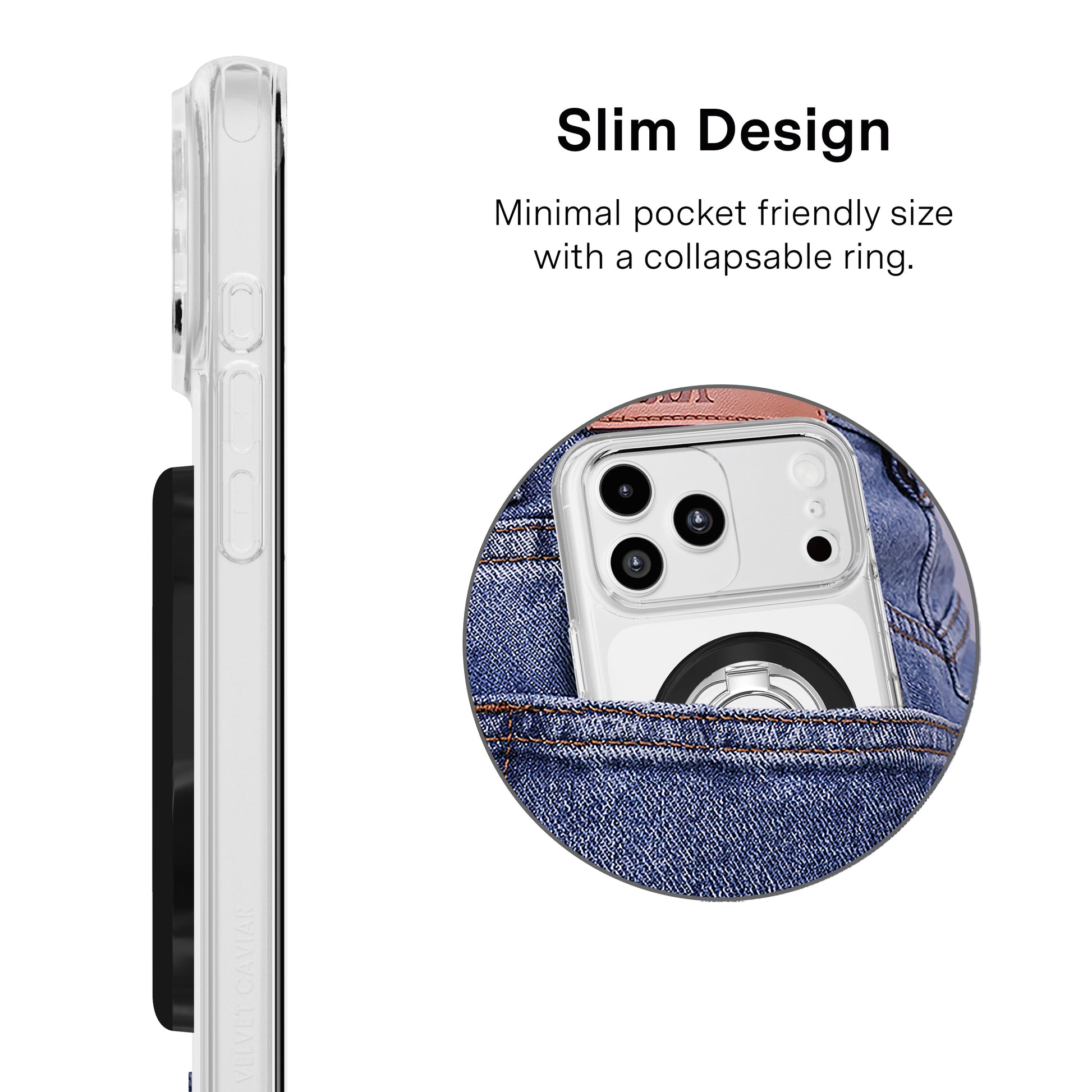 Black MagSafe Grip Ring