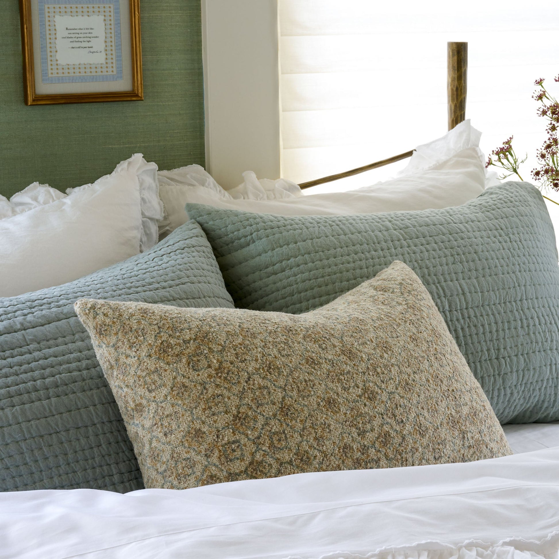 Vintage Floral Lumbar Pillow