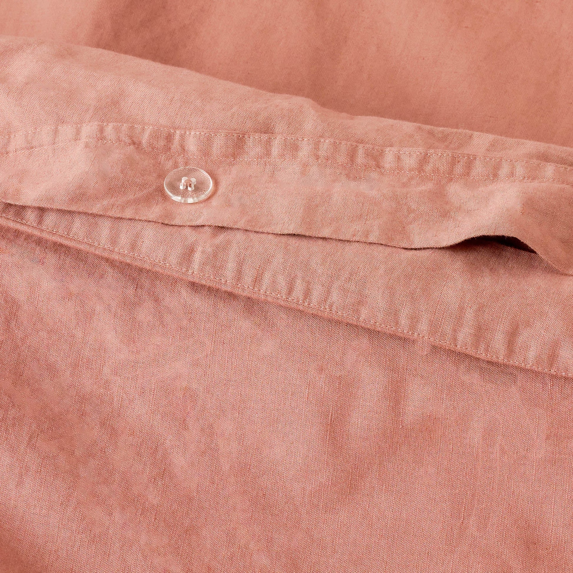 Washed Linen Cotton Duvet Cover - Desert Clay
